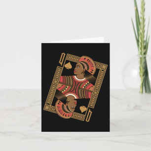Queen of Spades Poker Kaart Afro Amerikaans Zwart 