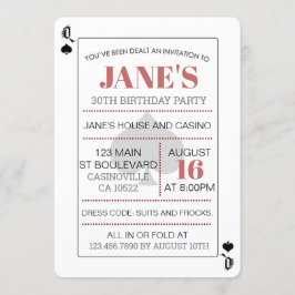 Queen of Spades Poker Spelen Kaart Casino Verjaard