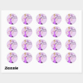 "Queen of Sparkle"-stickers Ronde Sticker (Vel)