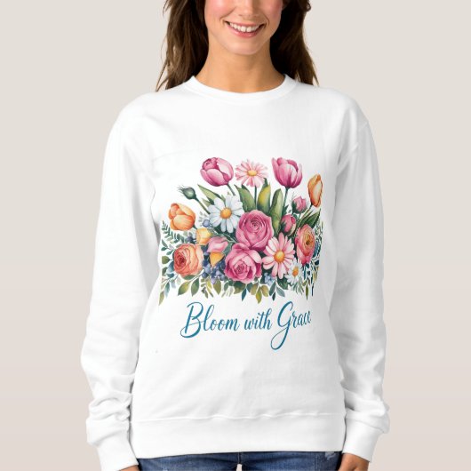 Queen of Sparkles Champagne sweatshirt (Voorkant)