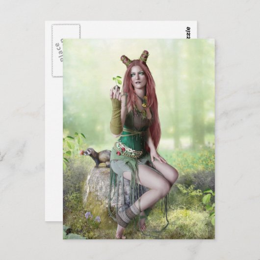 Queen of Spring Briefkaart (Voorkant / Achterkant)