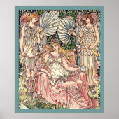 Queen of Summer ~  Art Nouveau Print (Voorkant)
