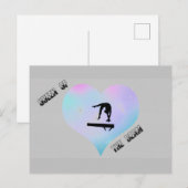 Queen of the Beam Gymnastics Briefkaart (Voorkant / Achterkant)