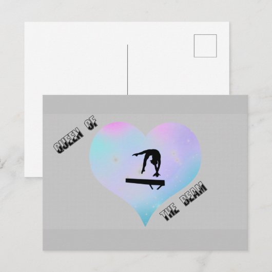 Queen of the Beam Gymnastics Briefkaart (Voorkant / Achterkant)