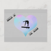 Queen of the Beam Gymnastics Briefkaart (Voorkant)