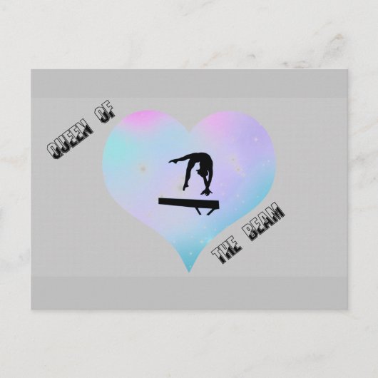 Queen of the Beam Gymnastics Briefkaart (Voorkant)