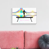 Queen of the Beam - Gymnastiek kunst aan de muur Canvas Afdruk (Insitu (Woonkamer))
