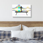 Queen of the Beam - Gymnastiek kunst aan de muur Canvas Afdruk (Insitu (Slaapkamer))
