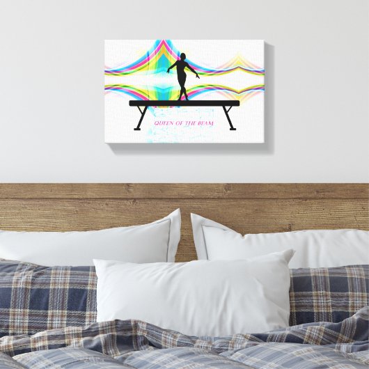 Queen of the Beam - Gymnastiek kunst aan de muur Canvas Afdruk (Insitu (Slaapkamer))