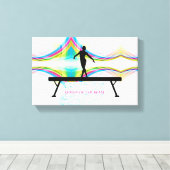 Queen of the Beam - Gymnastiek kunst aan de muur Canvas Afdruk (Insitu (Houten vloer))