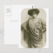 "Queen of the Cakewalk" Aida Overton Walker Briefkaart (Voorkant / Achterkant)