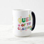 Queen of the classroom, mug for teacher,custom mug magische mok (Voorkant rechts)
