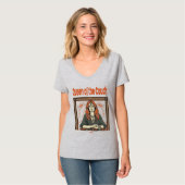 Queen of the Couch Grappig Lazy Day T-shirt (Voorkant volledig)