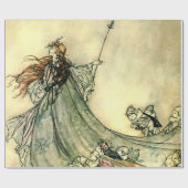 "Queen of the Fairies" van Arthur Rackham Cadeaupapier (Vlak)
