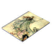 "Queen of the Fairies" van Arthur Rackham Notitieboek (Linkerzijde)