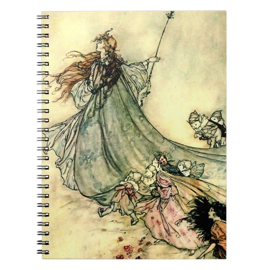 "Queen of the Fairies" van Arthur Rackham Notitieboek (Voorkant)