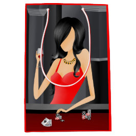 Queen of the Game - Las Vegas Glossy geschenktas Medium Cadeauzakje