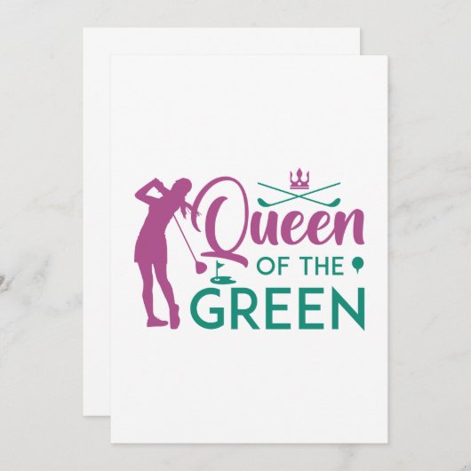 Queen Of The Green Bedankkaart (Voorkant / Achterkant)