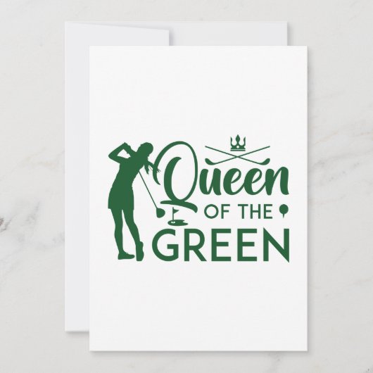Queen Of The Green Bedankkaart (Voorkant)