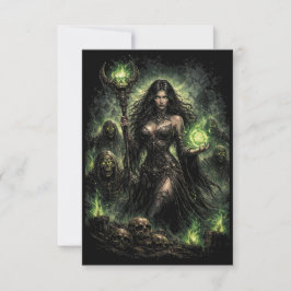 Queen of the Green Flame Bedankkaart