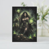 Queen of the Green Flame Bedankkaart (Staand voorkant)