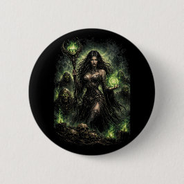 Queen of the Green Flame Ronde Button 5,7 Cm