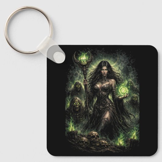 Queen of the Green Flame Sleutelhanger (Voorkant)
