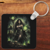 Queen of the Green Flame Sleutelhanger (Achterkant)