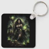 Queen of the Green Flame Sleutelhanger (Achterkant)