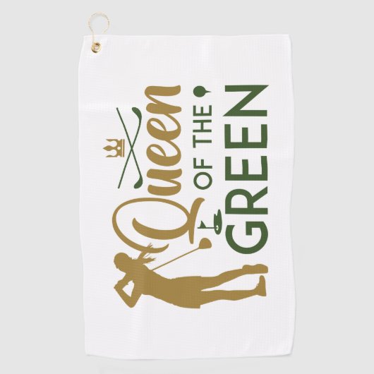 Queen Of The Green Golfhanddoek (Voorkant)