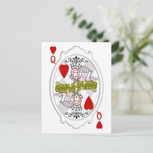 Queen of the House Briefkaart (Staand voorkant)