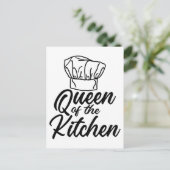 Queen Of The Kitchen Cooking Lover Funny Chef Briefkaart (Staand voorkant)