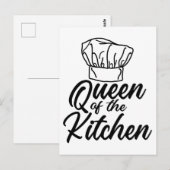 Queen Of The Kitchen Cooking Lover Funny Chef Briefkaart (Voorkant / Achterkant)