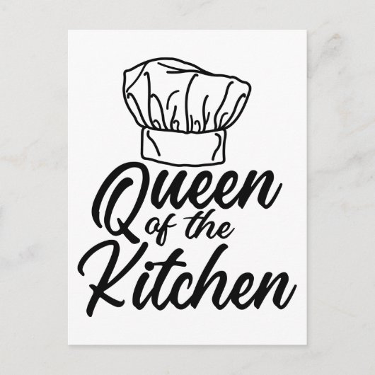 Queen Of The Kitchen Cooking Lover Funny Chef Briefkaart (Voorkant)