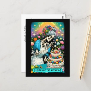 Queen of the Kitchen Tarot Kaart Briefkaart