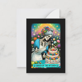 Queen of the Kitchen Tarot Kaart Notitiekaartje