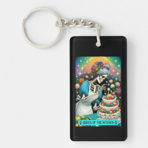 Queen of the Kitchen Tarot Kaart Sleutelhanger