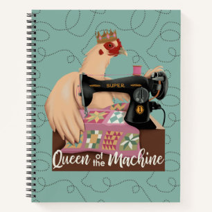 Queen of the Machine Kip Spiraal Notitieboek