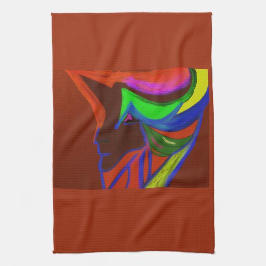 Queen of the Mermaids Kitchen Towel Theedoek (Verticaal)