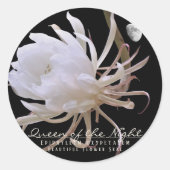 Queen of the Night ラウンドシール Ronde Sticker (Voorkant)
