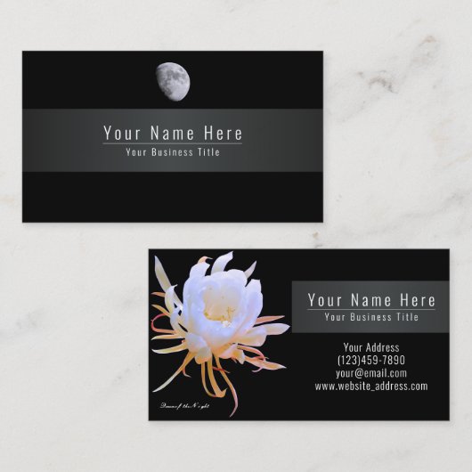 Queen of the Night 名刺 Visitekaartje (Voorkant / Achterkant)