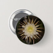"Queen of the Night" Cactus Flower Ronde Button 5,7 Cm (Voorkant /achterkant)