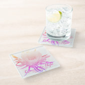 Queen of the Night Glazen Onderzetter (Schuin)