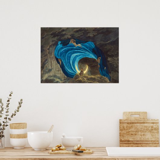 Queen of the Night Scene by Simon Quaglio Poster (Keuken)