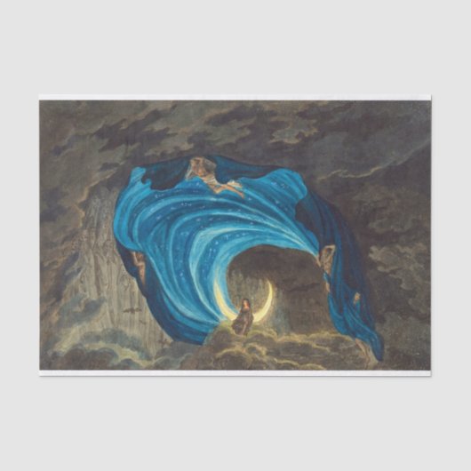Queen of the Night Scene by Simon Quaglio Tissuepapier (Voorkant)
