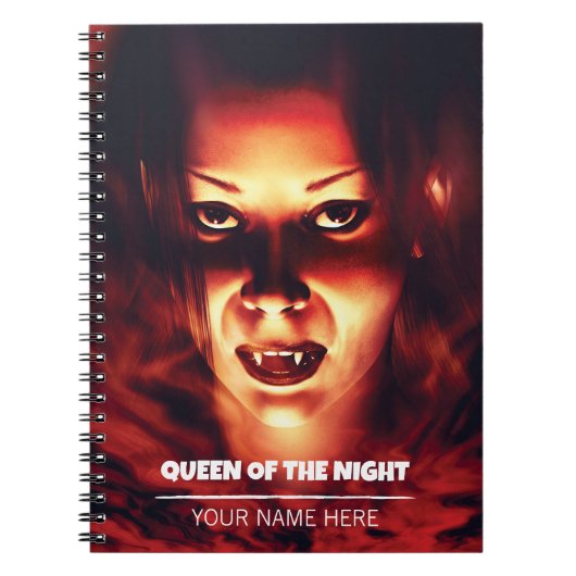 Queen of the Night. Vampire woman Notitieboek (Voorkant)