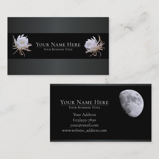 Queen of the Night Visitekaartje (Voorkant / Achterkant)