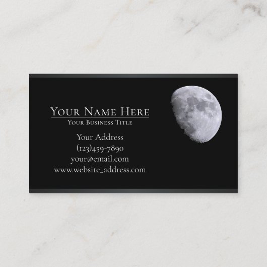 Queen of the Night Visitekaartje (Achterkant)