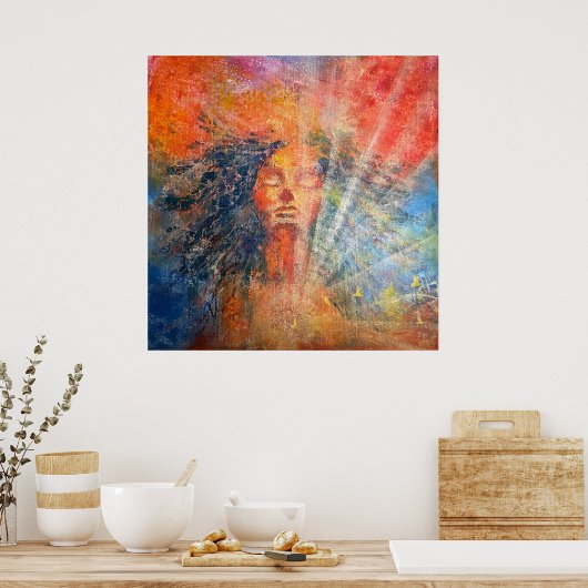 Queen of the Ocean beroemd gemaakt door Radiant Sp Poster (Keuken)