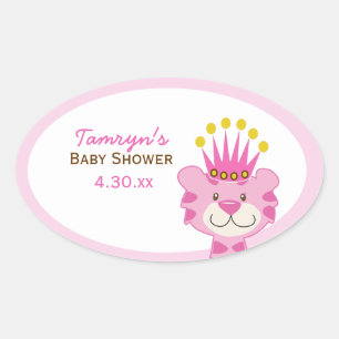Queen of the Oerwoud Custom Oval Favoriet Sticker